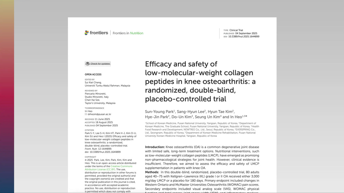 Collagen Peptides + Knee Support: What a Clinical Trial Reported