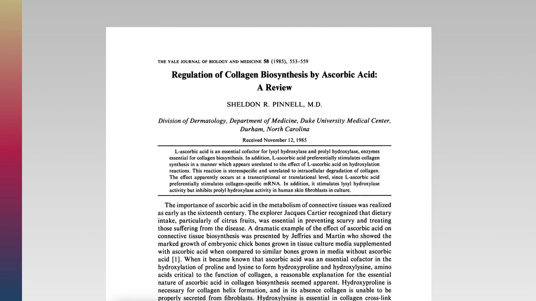 Vitamin C is Required for Collagen Formation - Here’s Why That Matters