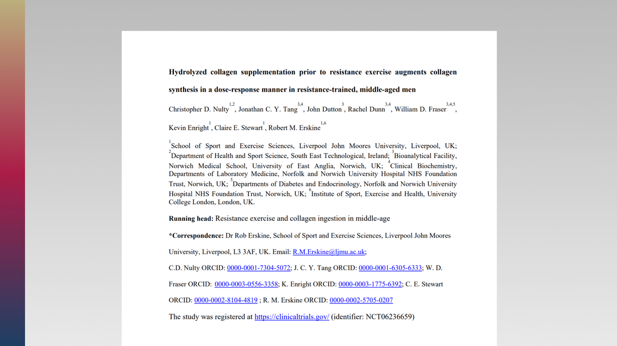 Research paper on 15 g versus 30 g hydrolyzed collagen dose response