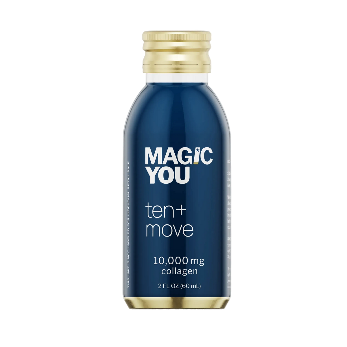 Magic You ten+move liquid collagen shot bottle