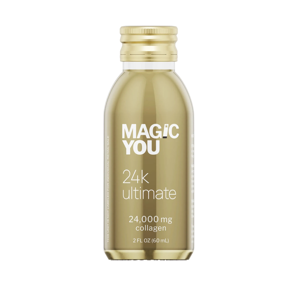 Magic You 24K Ultimate liquid collagen shot bottle
